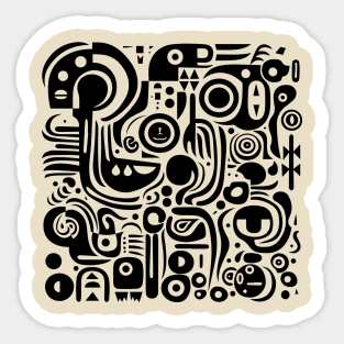 Pop Art Abstract Sticker